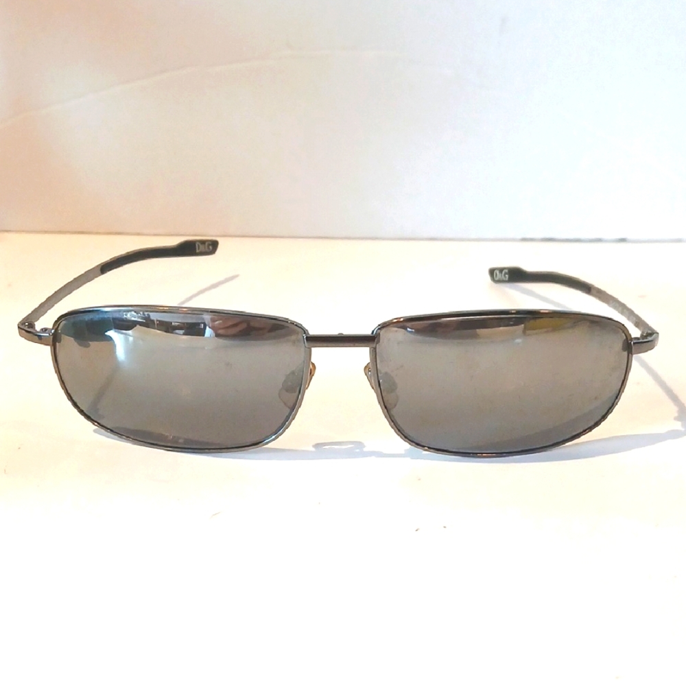 🕶️ Men’s Dolce & Gabbana Gunmetal Gray Mirrored Sunglasses – Made in Italy